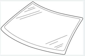 1989-1995 VW Corrado Windshield Green Tint, part # 535 845 011 C